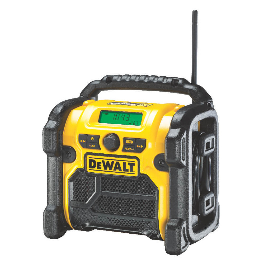DeWalt Akku- und Netz-Radio DCR020 10,8 - 18,0 Volt, DAB (+) / FM