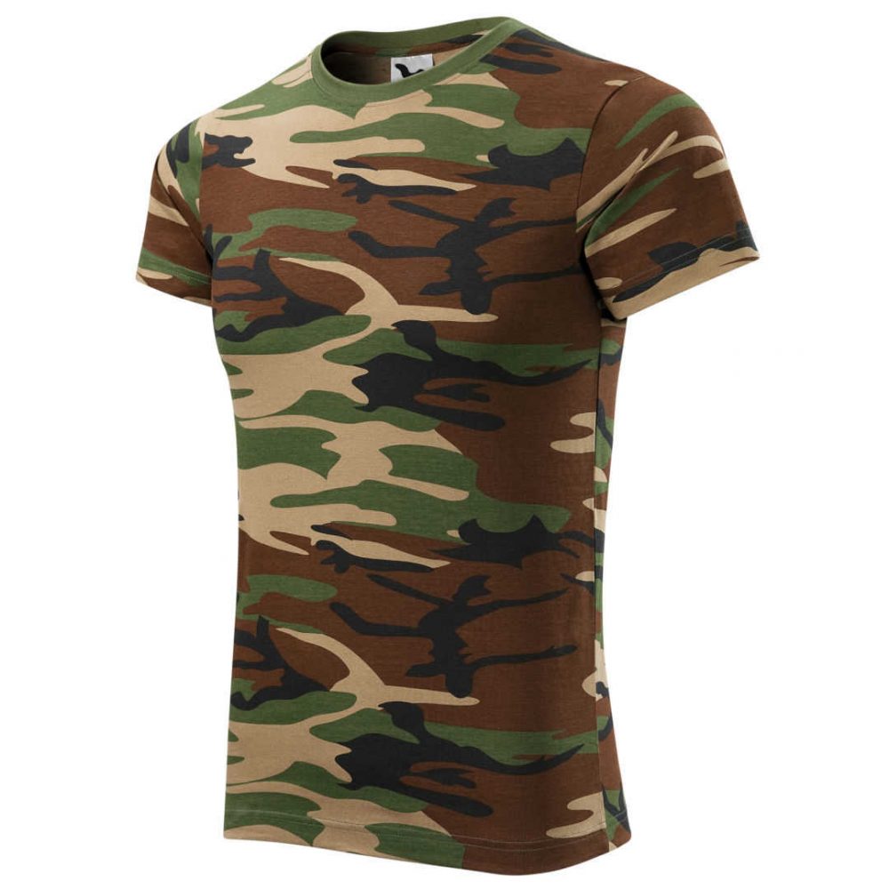 Camouflage-T-Shirt-Herren-braun